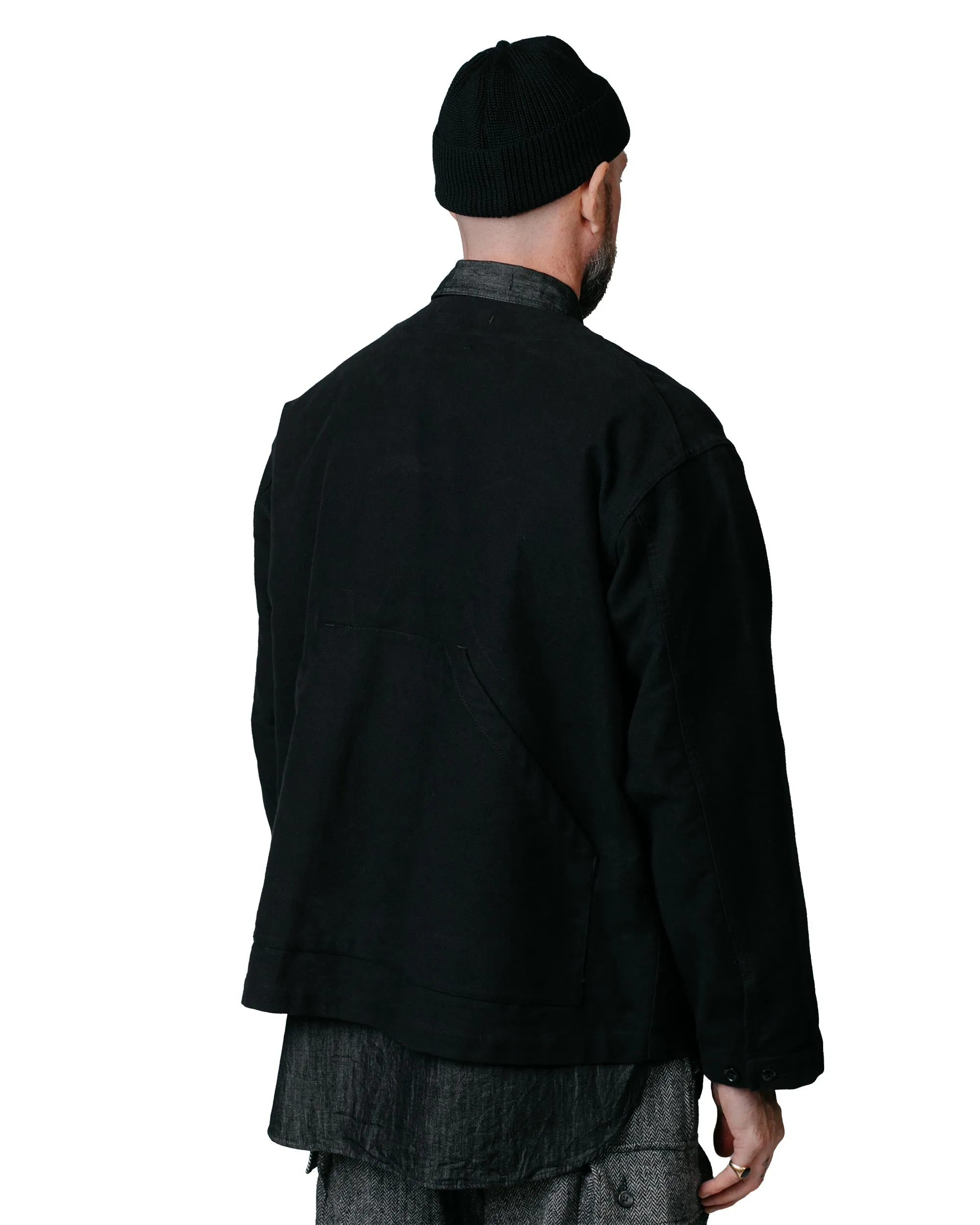 Engineered Garments Shooting Jacket Black Cotton Moleskin