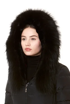 FUR COLLAR BLACK