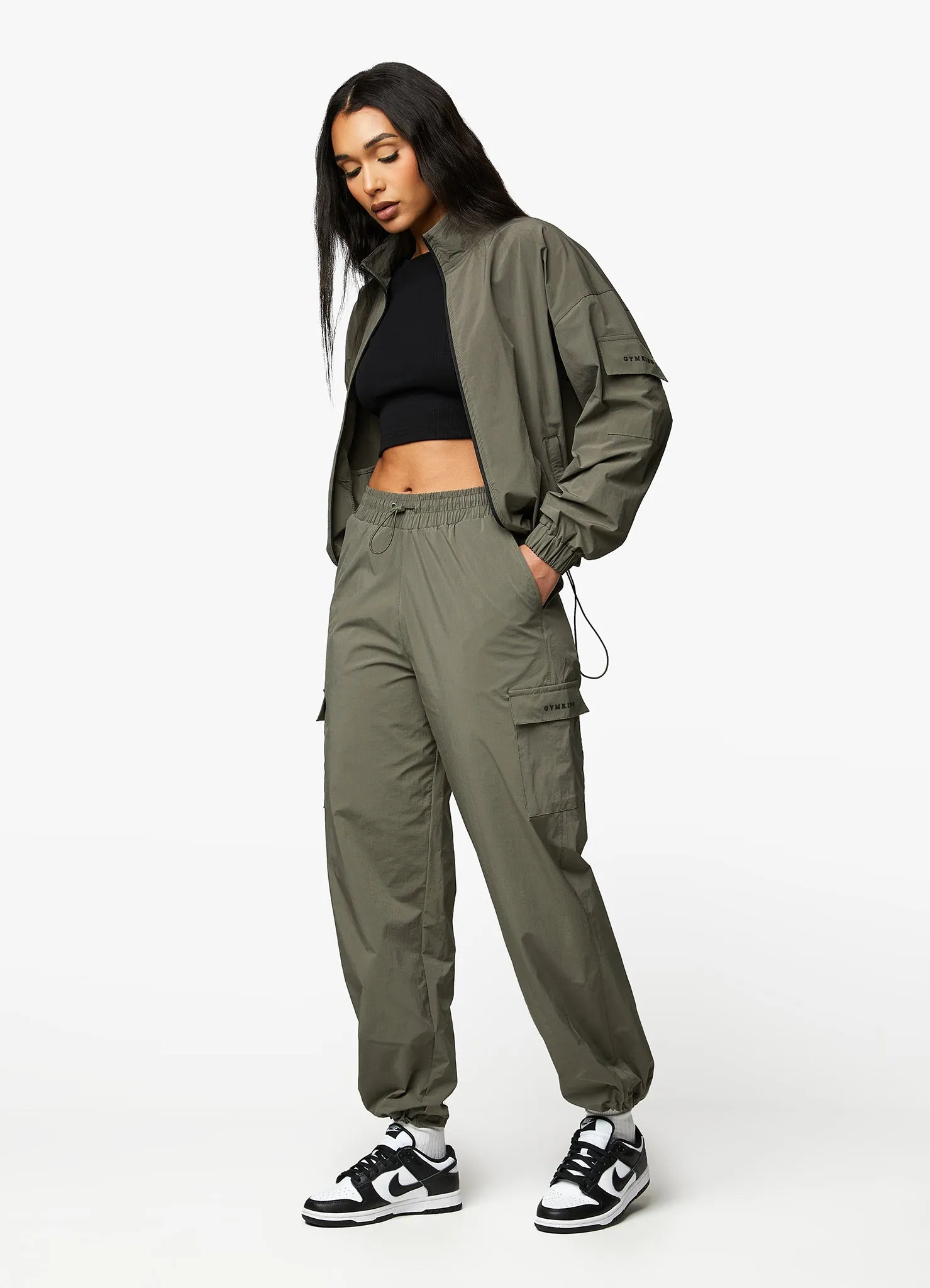 Gym King Utility Woven Jacket - Olive