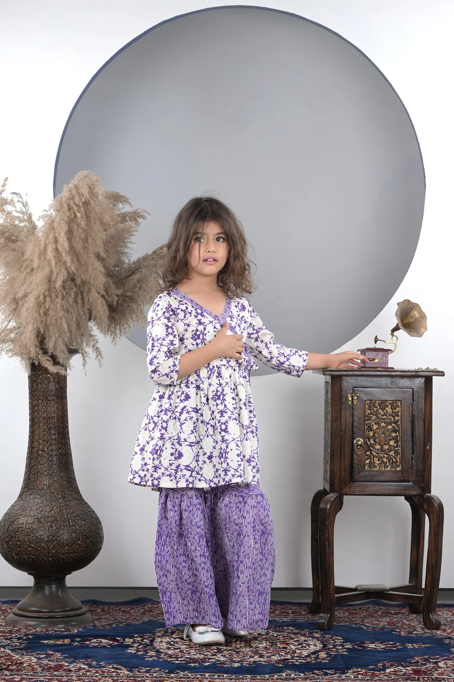 Lavender Garden Sharara Set