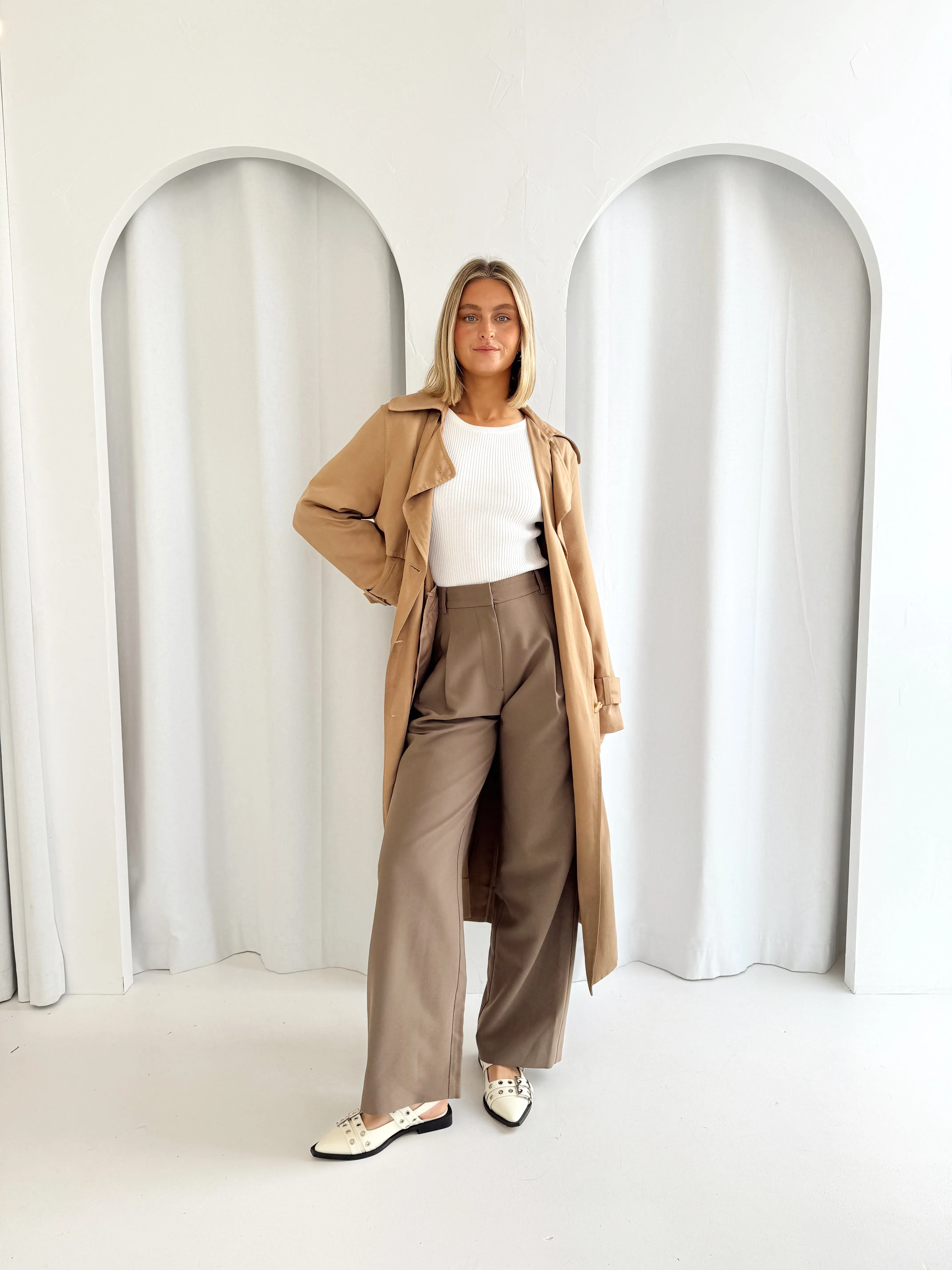 Malene Trench Coat - Camel