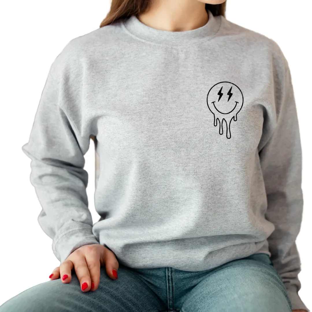 Overstimulated Front Back Design Sweater