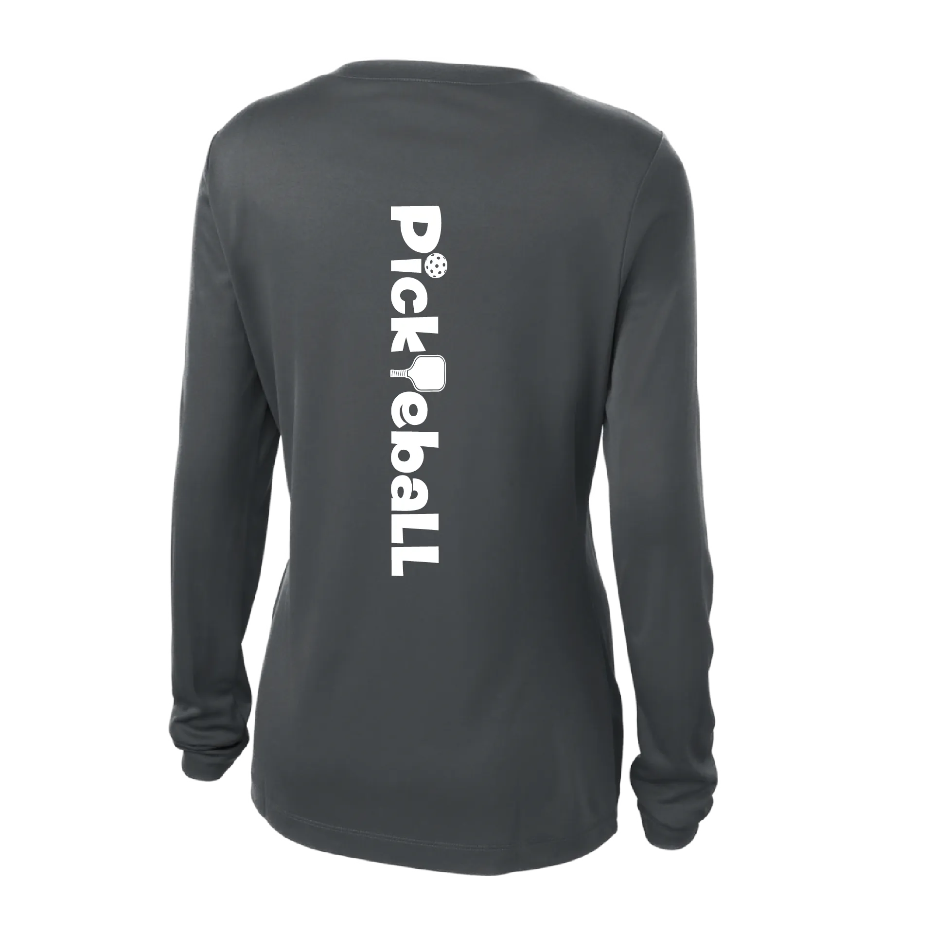 Pickleball Horizontal (Customizable) | Women's Long Sleeve V-Neck Pickleball Shirts | 100% Polyester