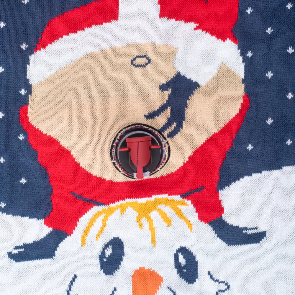 Santa Peeing Beverage Sweater