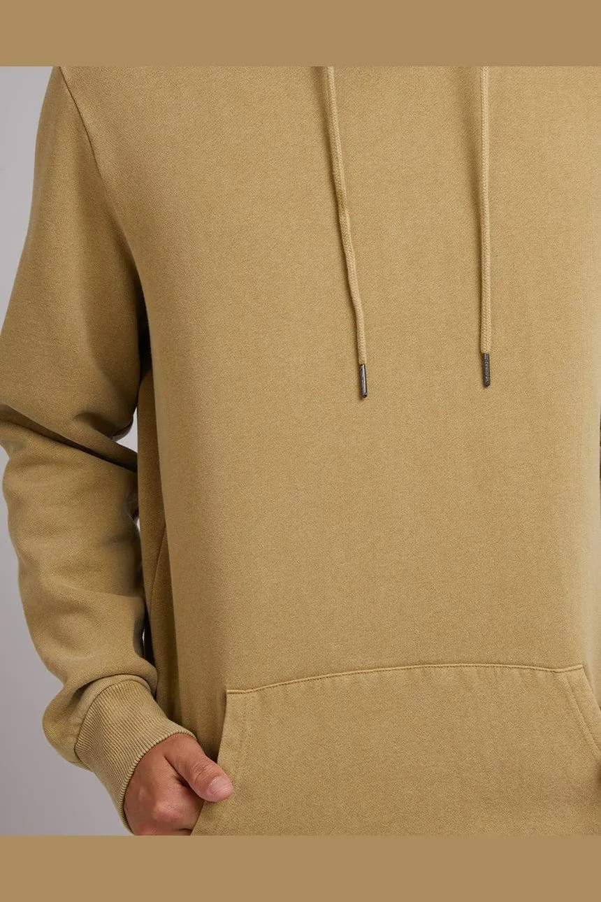 SILENT THEORY Curved hem hoody - Fennel