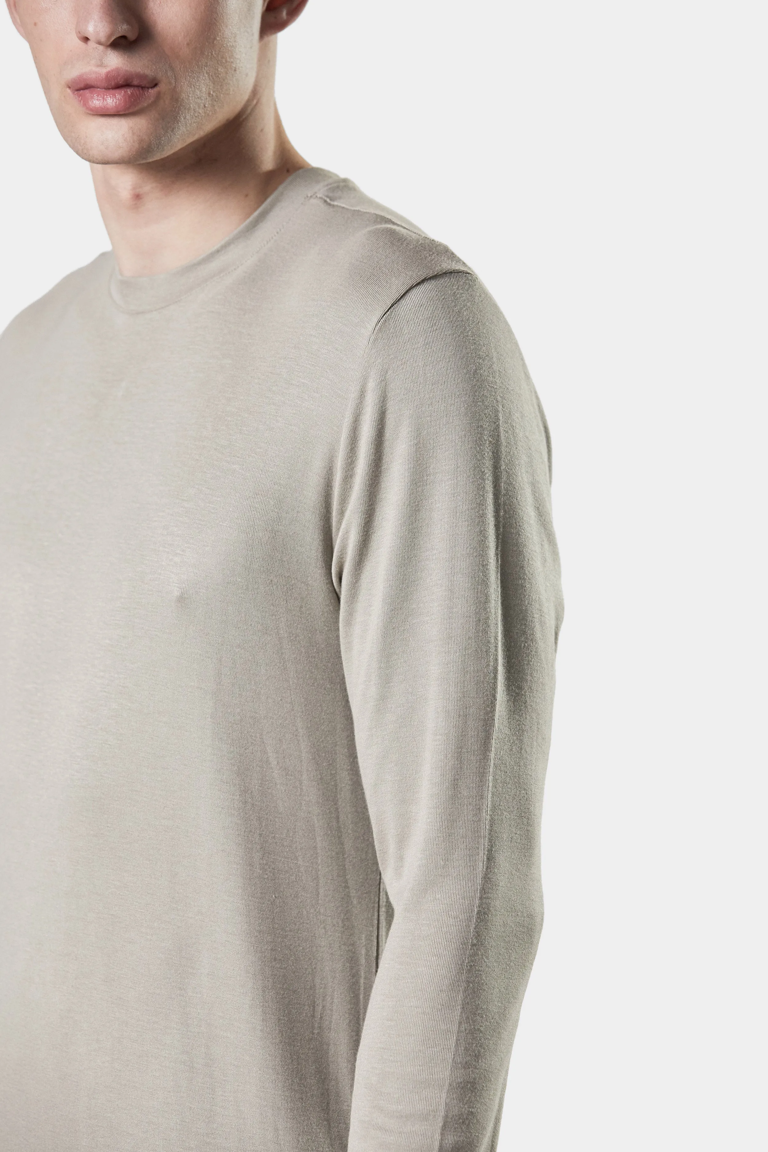 Soft long sleeve tee, Beige