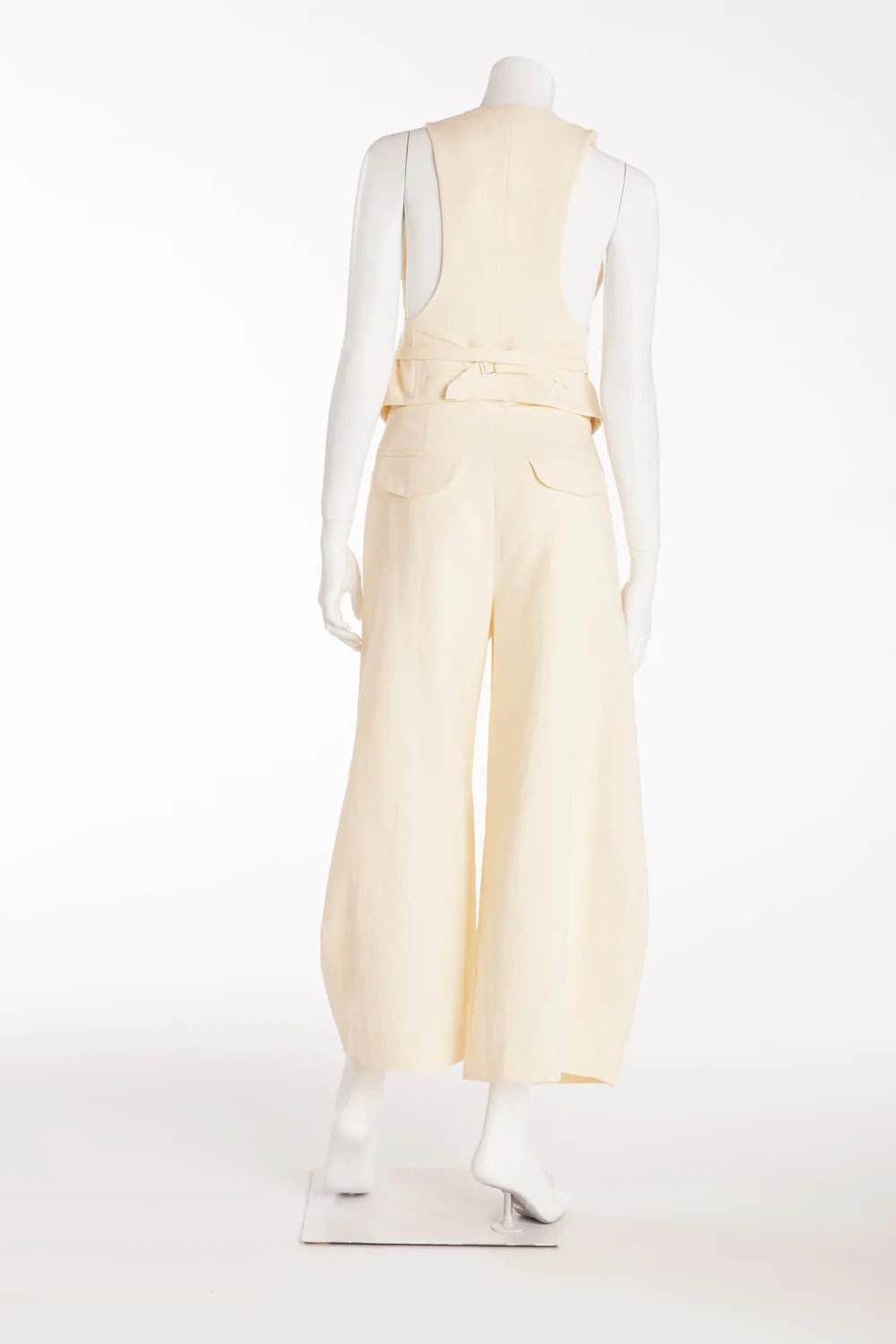 Sonia Rykiel - 2PC Off White Pants & Vest