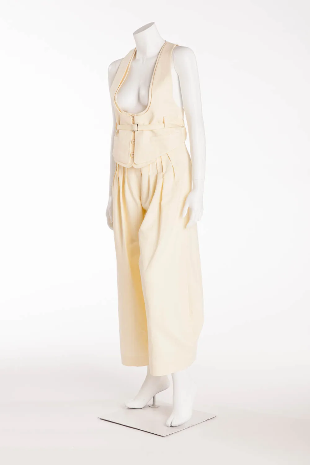 Sonia Rykiel - 2PC Off White Pants & Vest