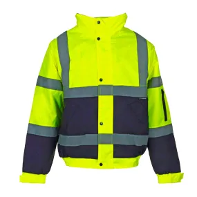 Step Ahead Hi Visibility Bomber Jacket Two Tone