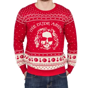 The Big Lebowski The Dude Abides Ugly Christmas Sweater