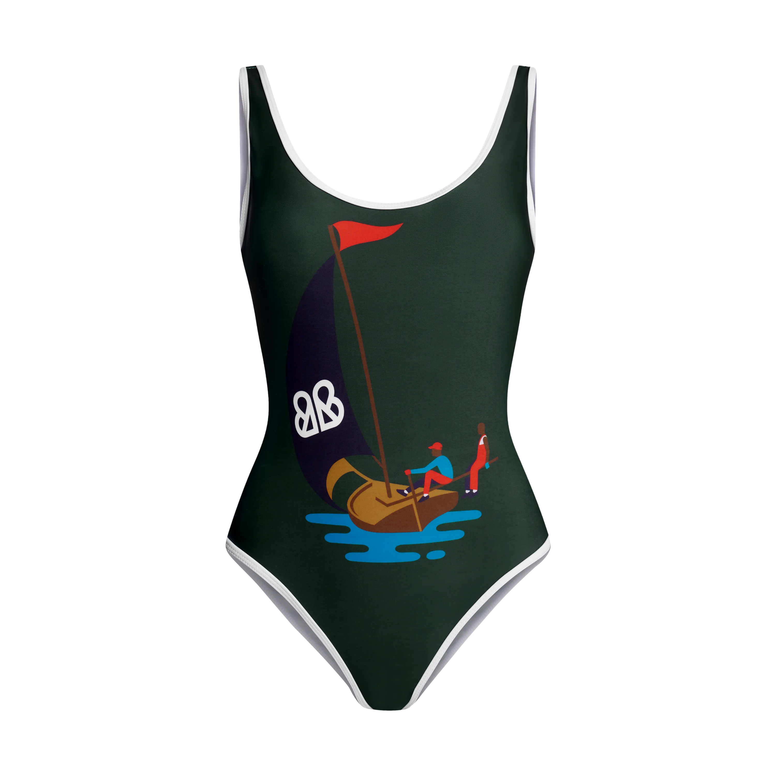 THE NAVIS SWIMSUIT-GREEN