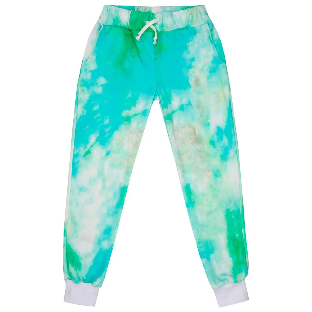 Tie Dye Green Sweatpants - 1 Left Size 2-3 years