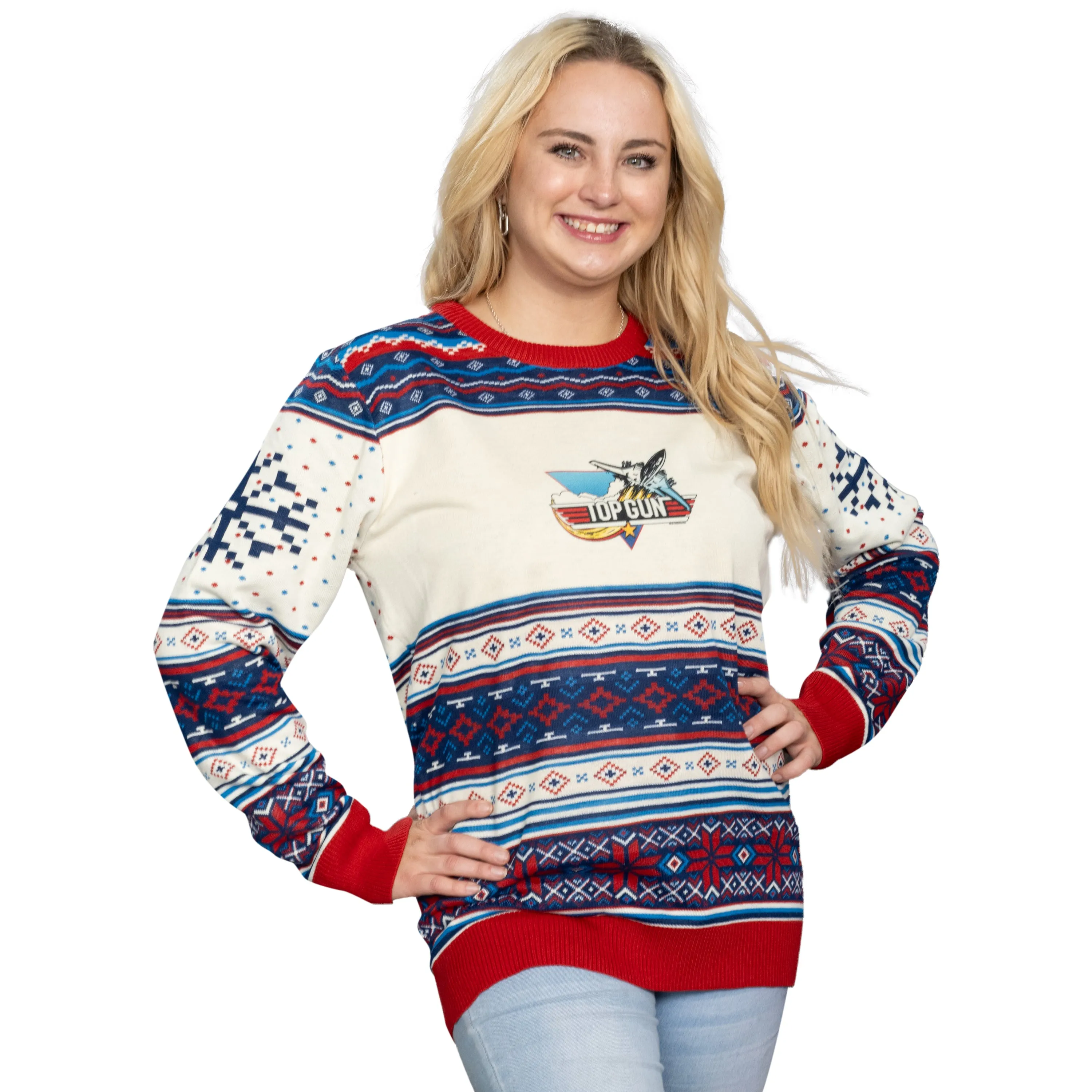 Top Gun Fighter Jet Christmas Sweater