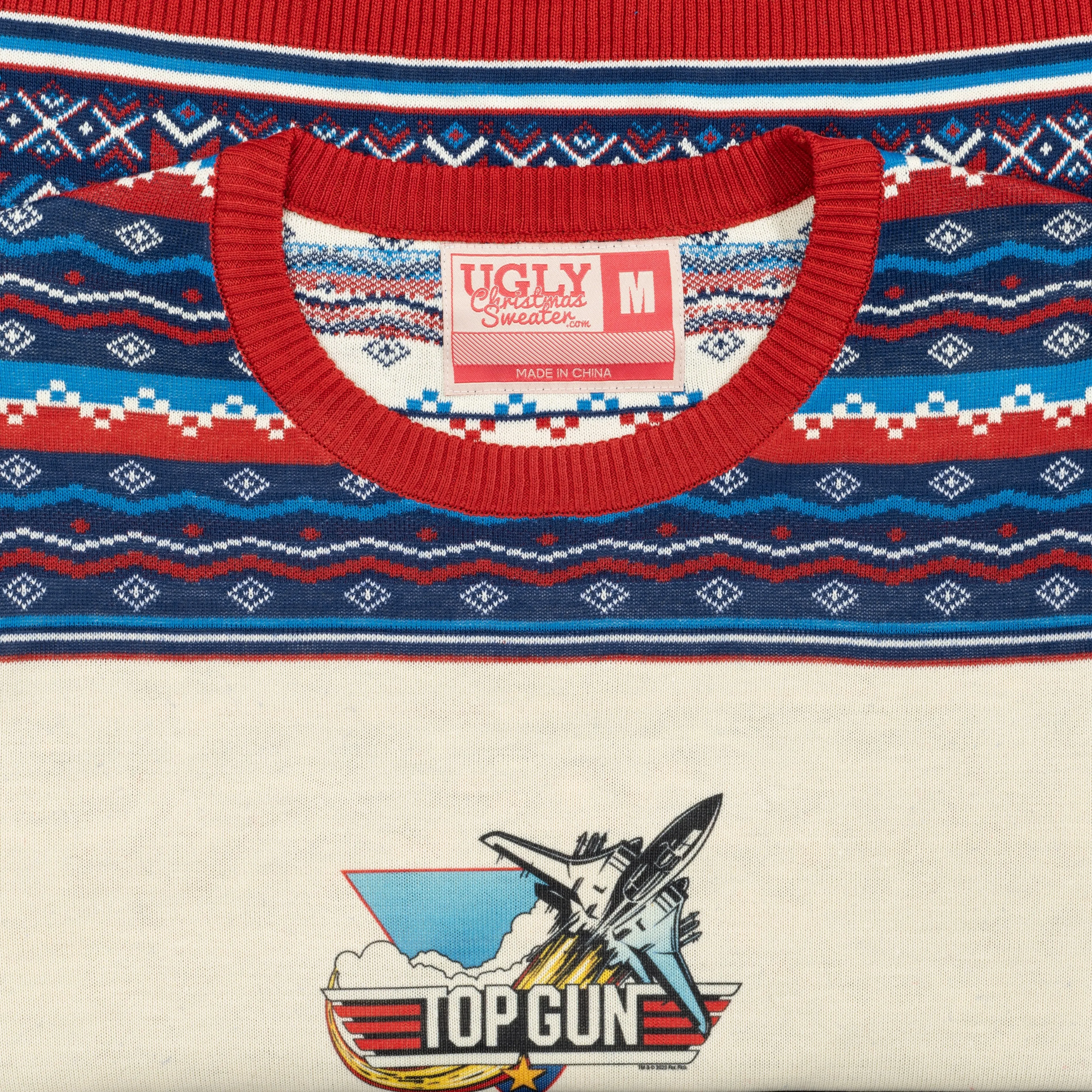 Top Gun Fighter Jet Christmas Sweater