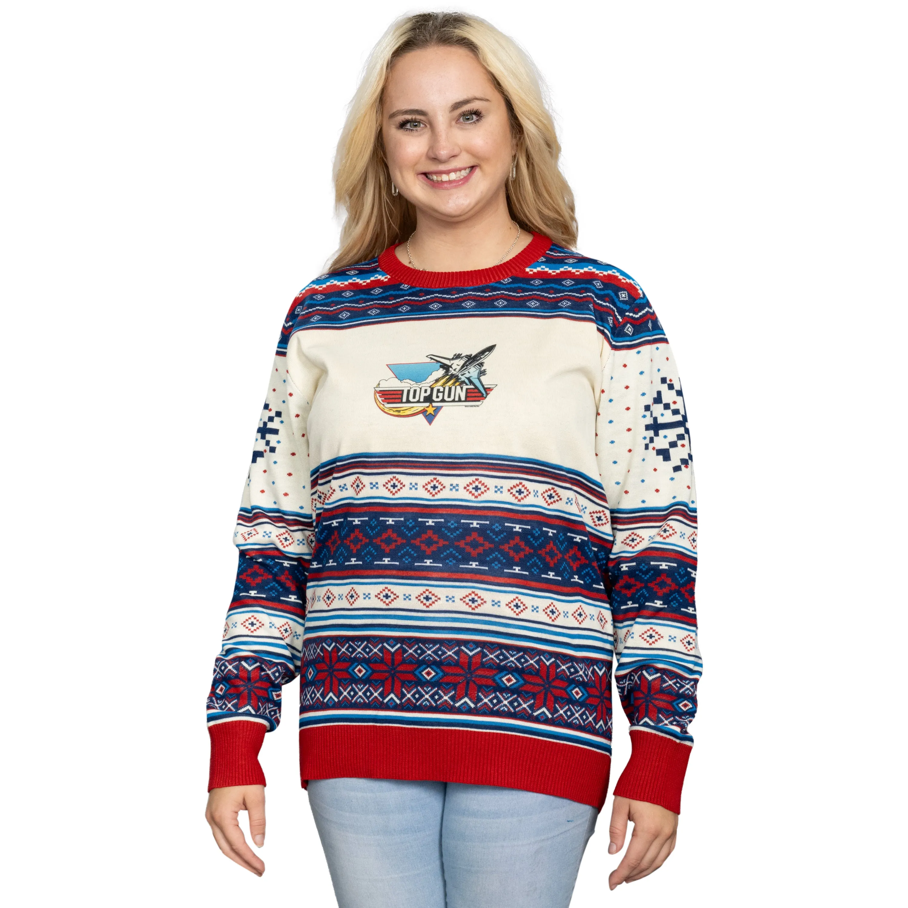 Top Gun Fighter Jet Christmas Sweater