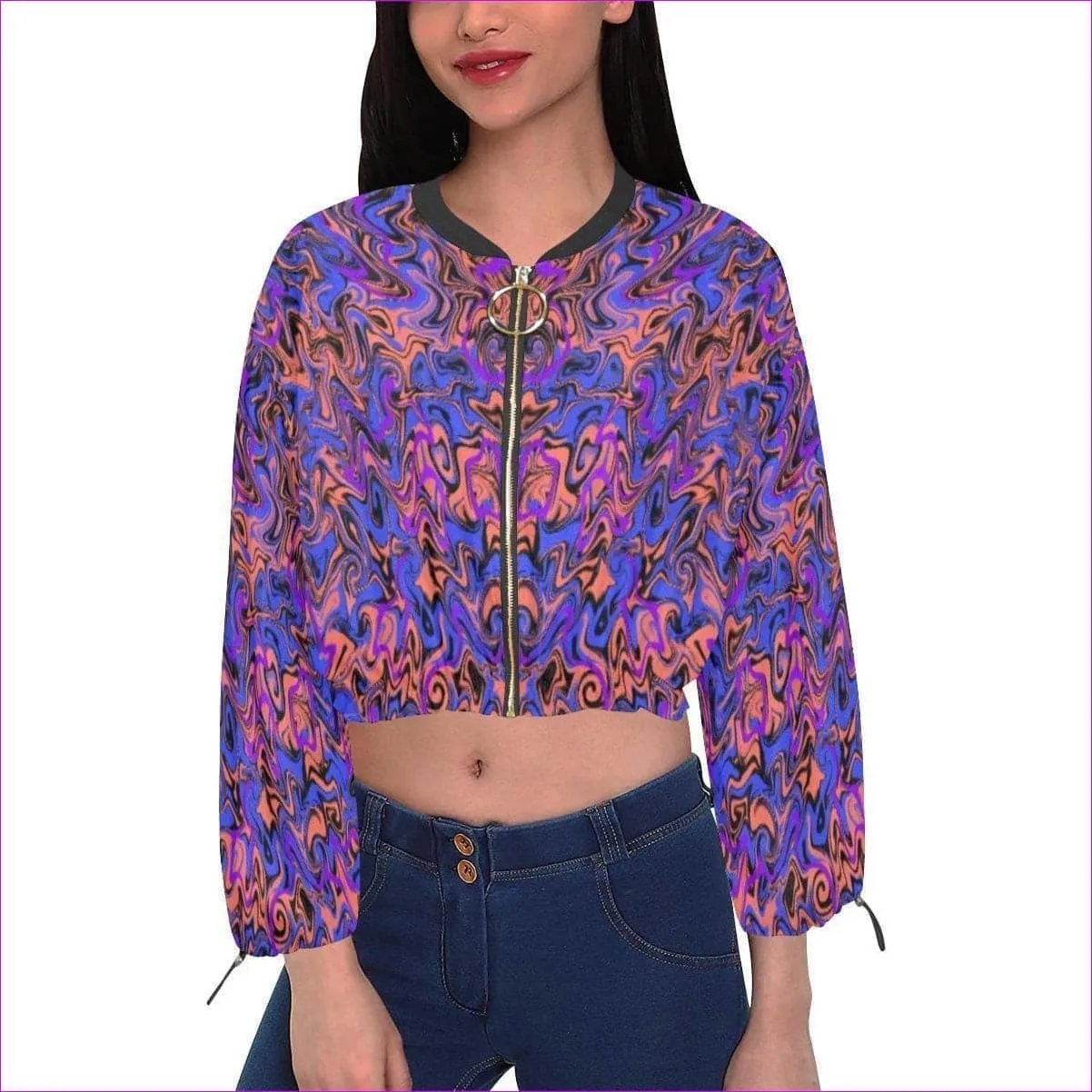 Trip Women's Chiffon Cropped Jacket