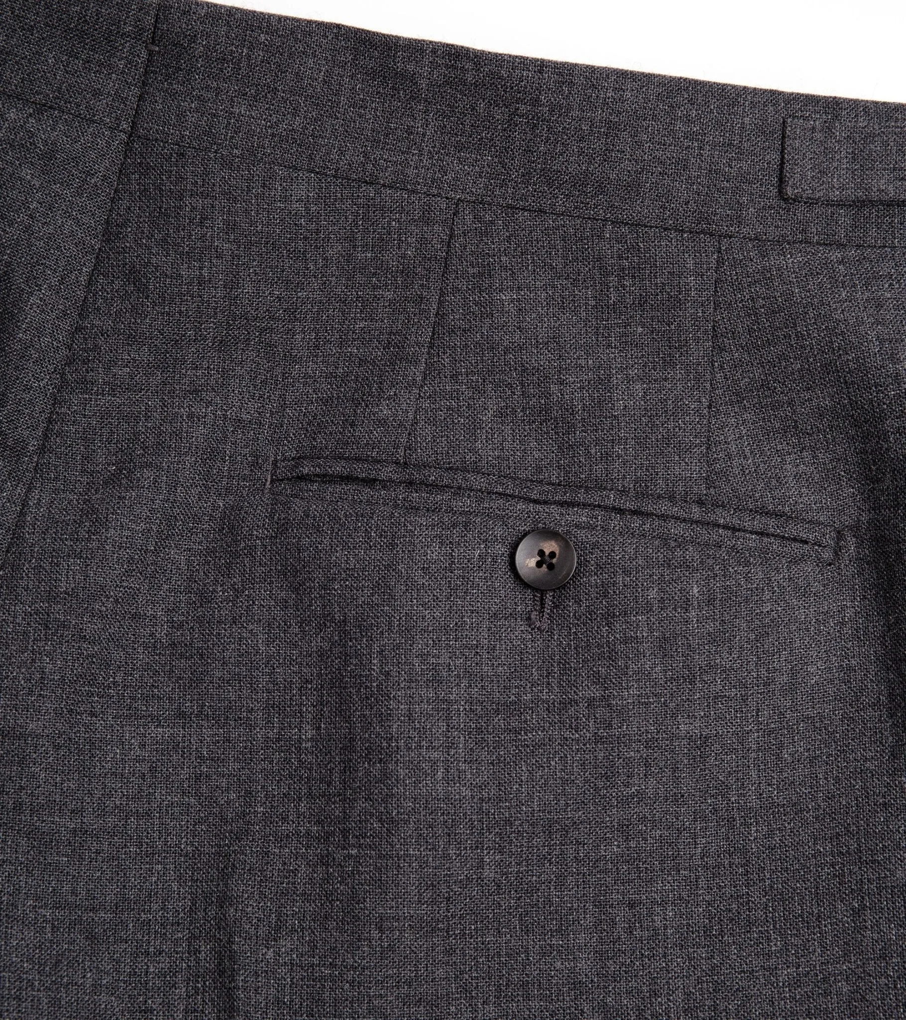 Trunk Wigmore Wool Fresco Suit Trousers: Charcoal