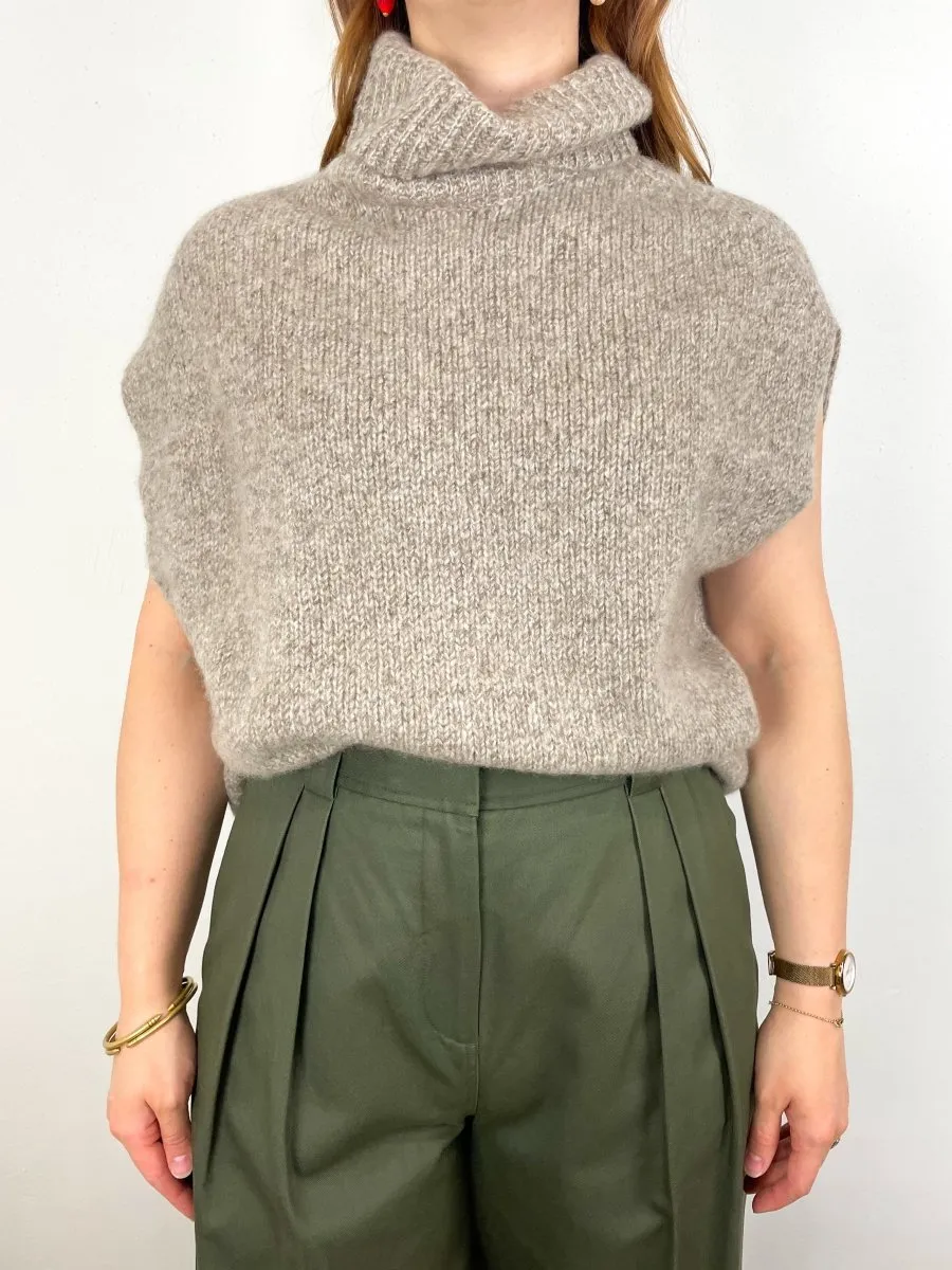 Turtleneck Sweater 1/8 in Fresh Pepper