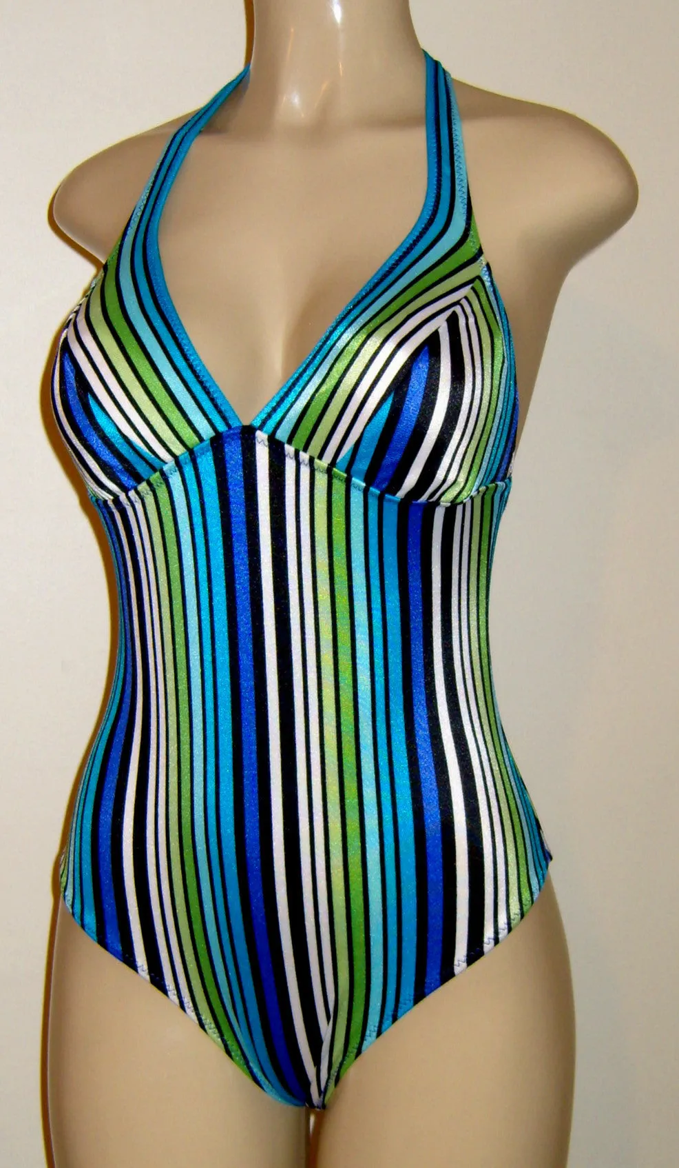 Women's halter one piece bathing suits